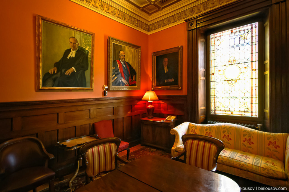 Paintings and interior of Toronto Osgoode Hall