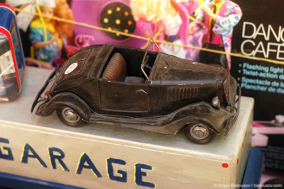 Vintage toy car at Toronto St. Lawrence Market