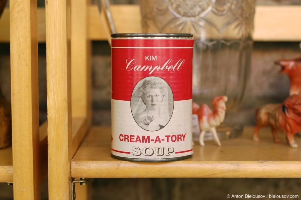 Andy Warhol's Tomato Soup Can at flee market, Toronto