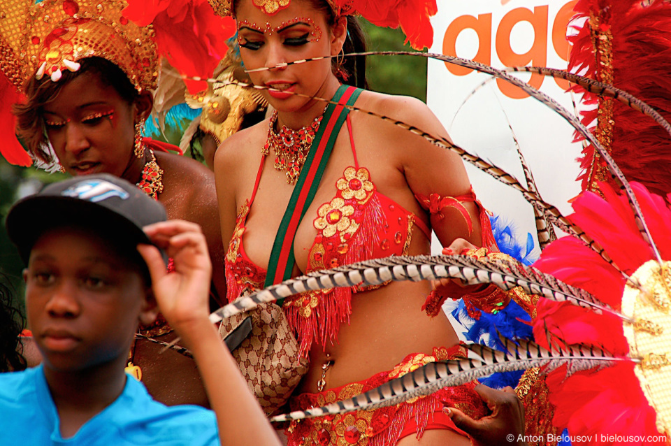 Toronto Caribana big boobs in red