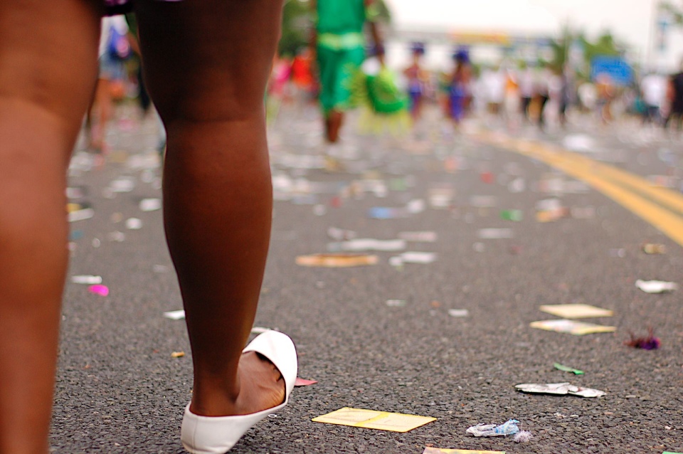 Litter after Caribana parade in Toronto