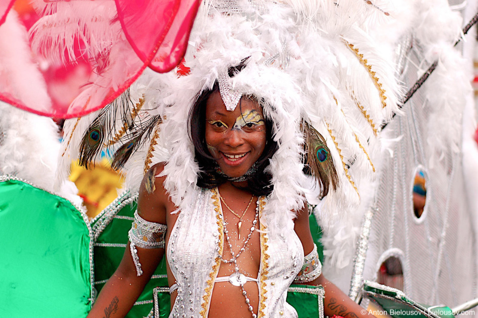 Toronto Caribana white costume