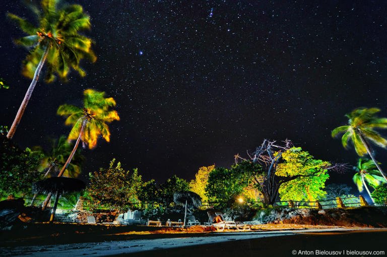 Cuban sky full of stars