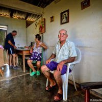 Cuban village house interior Cuban village house interior