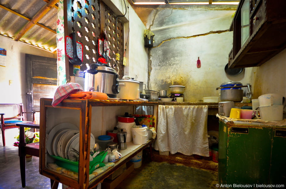 Cuban village house kitchen