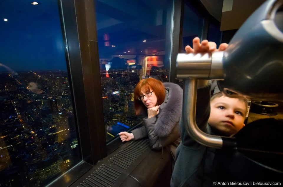 Binoculars at Toronto CN Tower