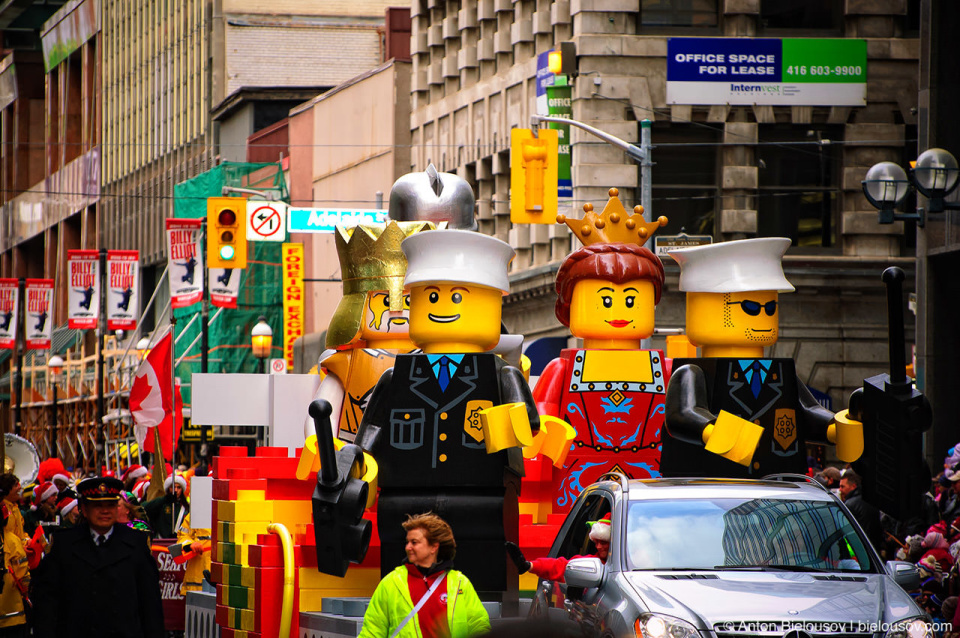 Lego Platform at the Santa Claus Parade, Toronto 2010