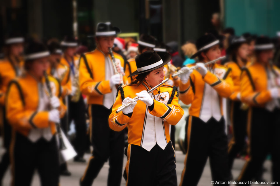 Orchestra at the Santa Claus Parade, Toronto 2010