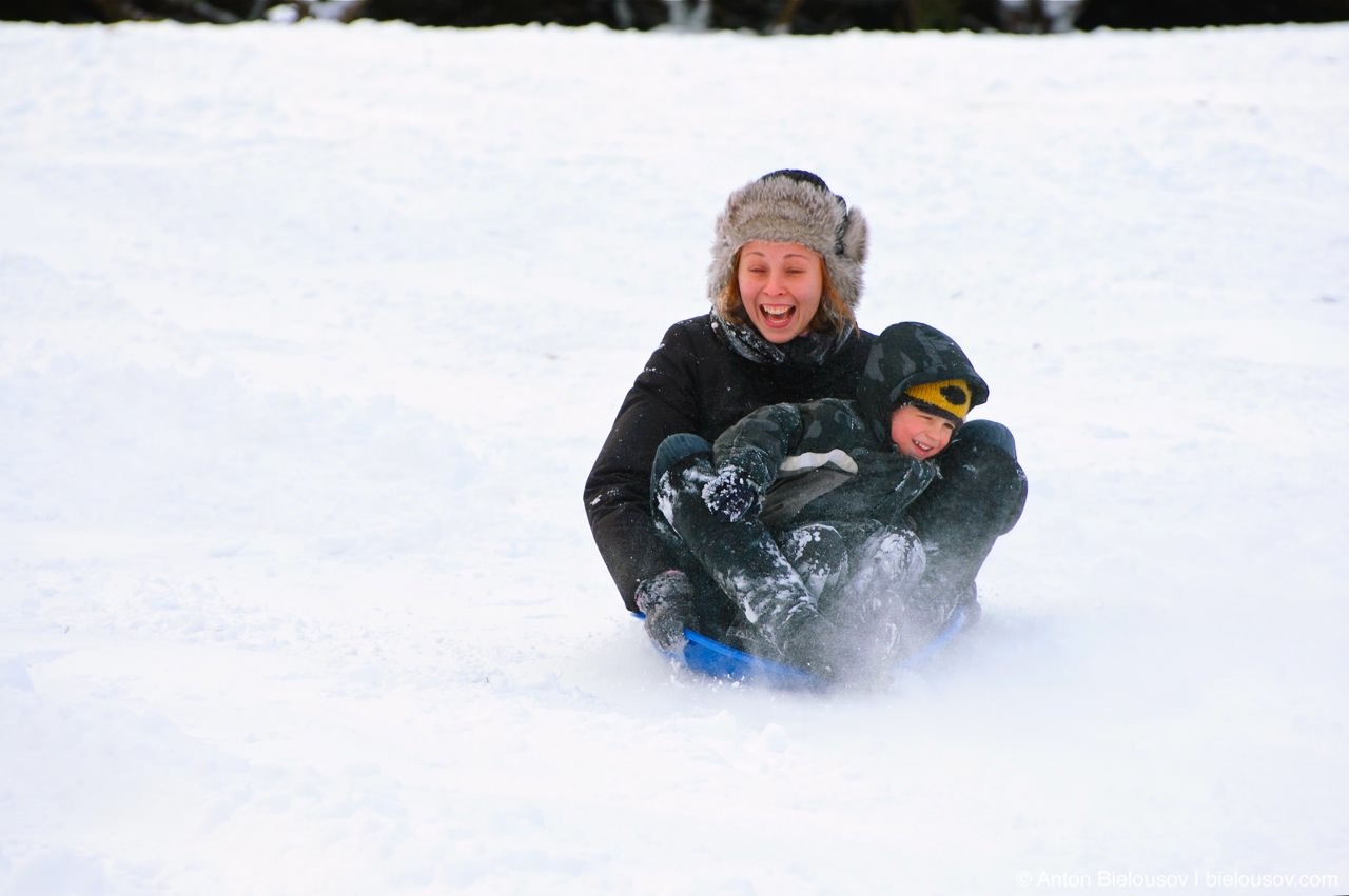 Sledging in High Park