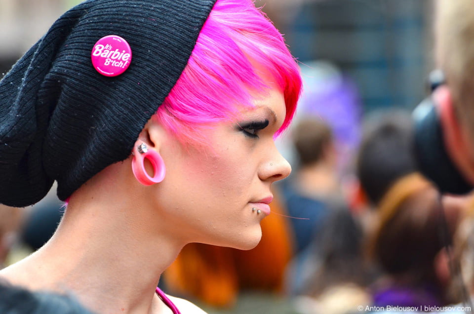 Barbie B*tch portrait at Slutwalk Toronto