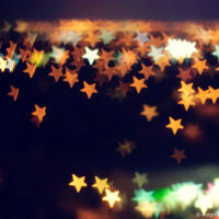Night City View with stars shape Bokeh Night City View with stars shape Bokeh