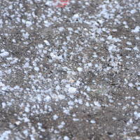 Salt on streets in winter in Toronto downtown Salt on streets in winter in Toronto downtown