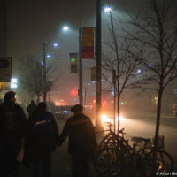 Toronto: fog on Spadina Ave. Toronto: fog on Spadina Ave.