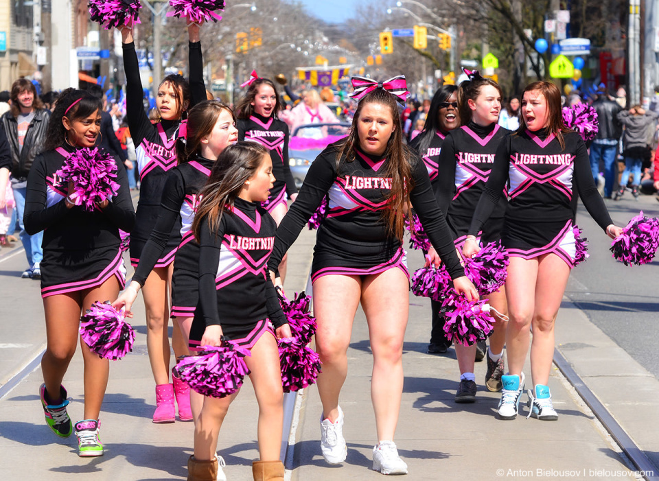 Toronto Lightning Cheerleaders at Easter Parade