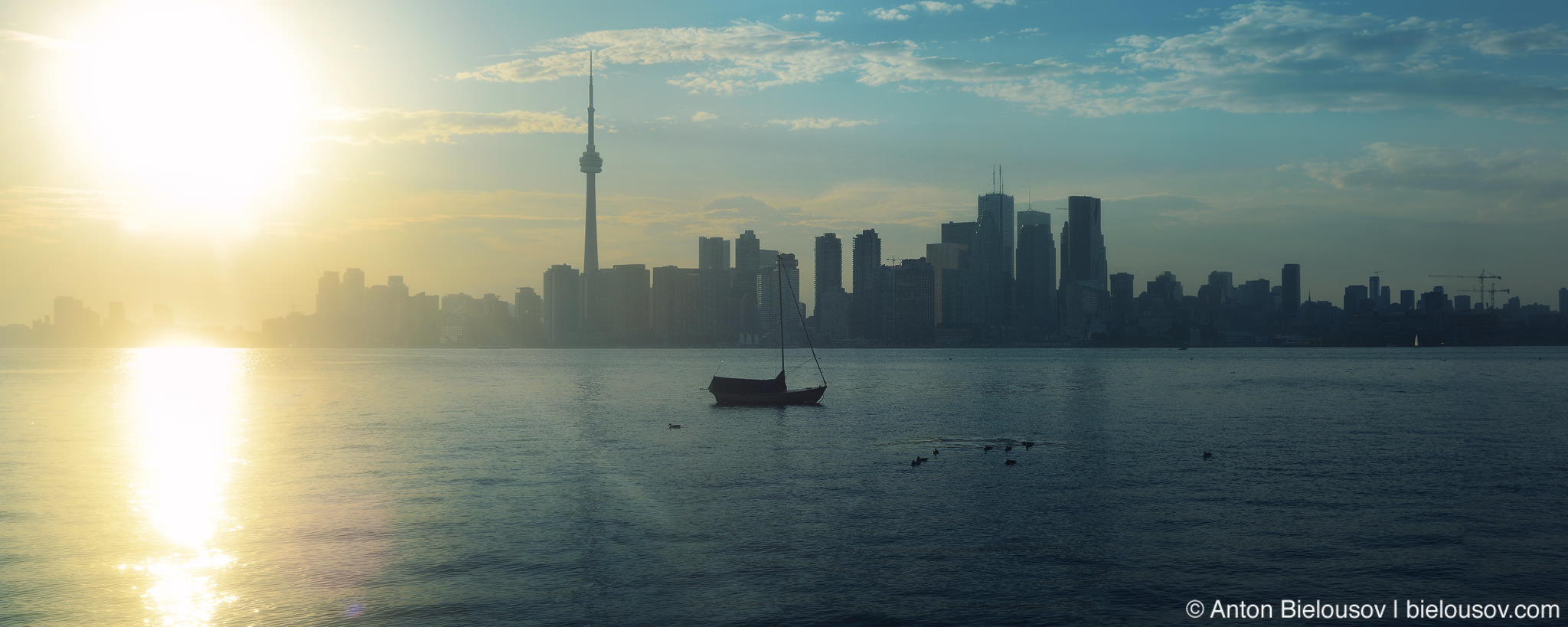 Download Free Toronto Skyline Panorama Sunset 40MP (Creative Commons)