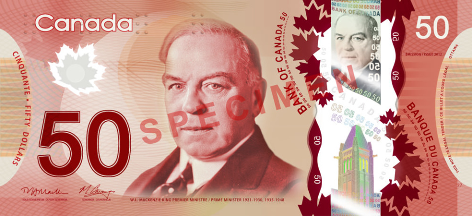 New Canada $50 Polymer banknote New Canada $50 Polymer banknote