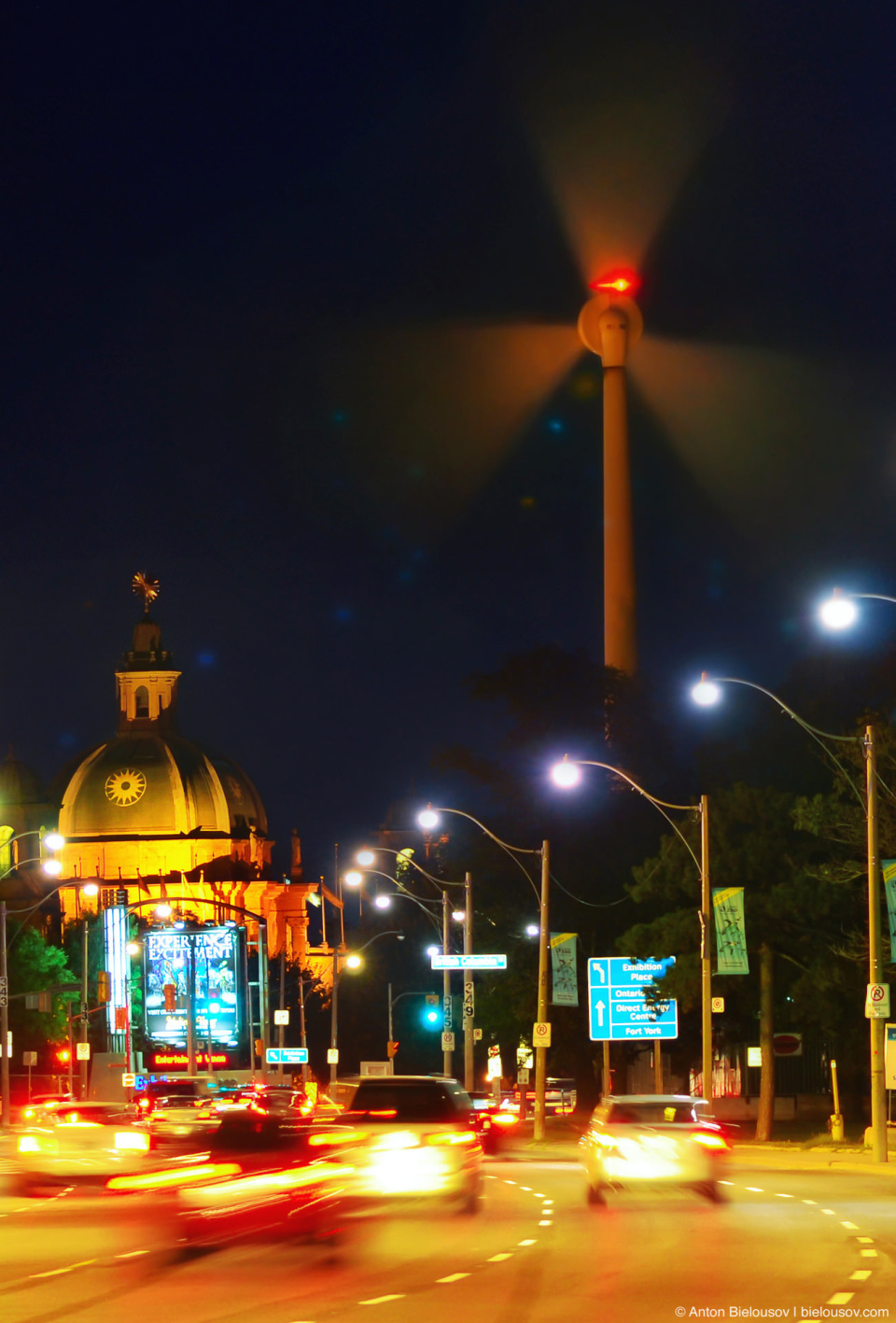 “Radioactive Alert” at Exhibition Place Windmill Nightshot in Toronto