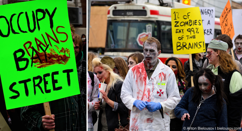 Toronto Zombie Walk 2011 Photo: Occupy Toronto