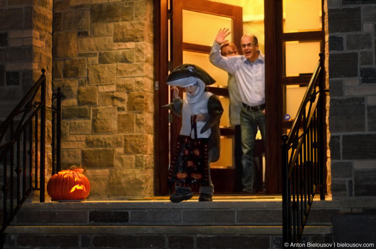 Halloween Trick or Treat in Toronto, Canada