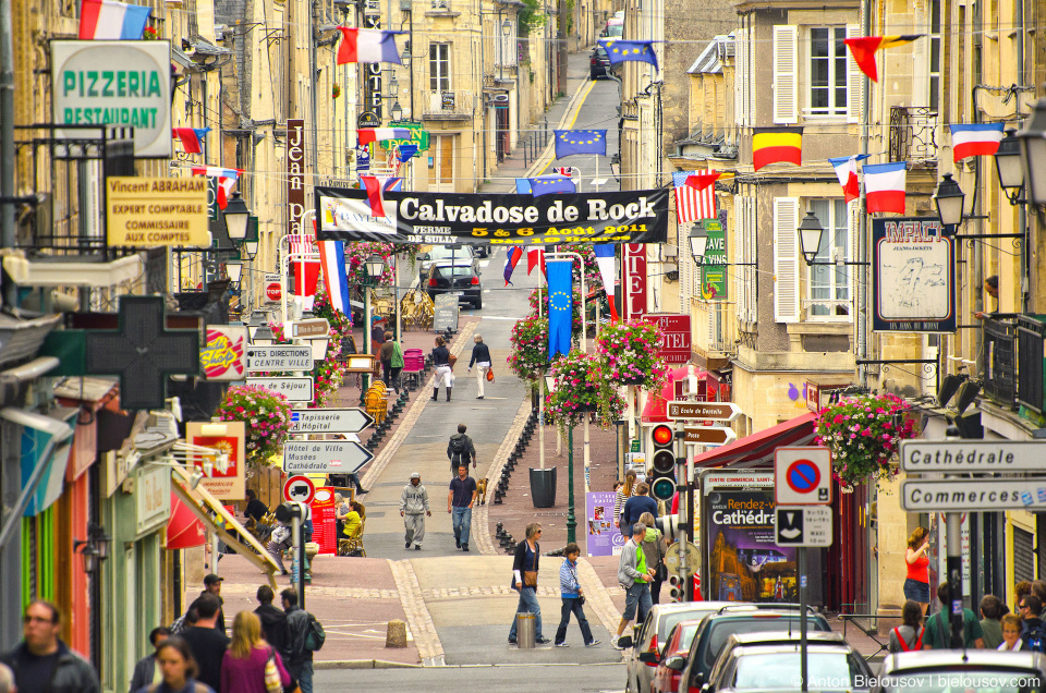 France, Normandy. City centre of Bayeux