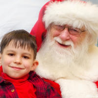 Anton on Santa's Knees Anton on Santa's Knees