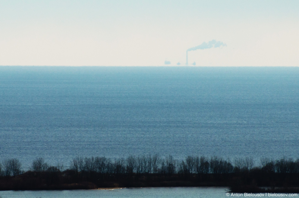 View over lake Ontario from 27th floor 250 Yonge St., Toronto, ON