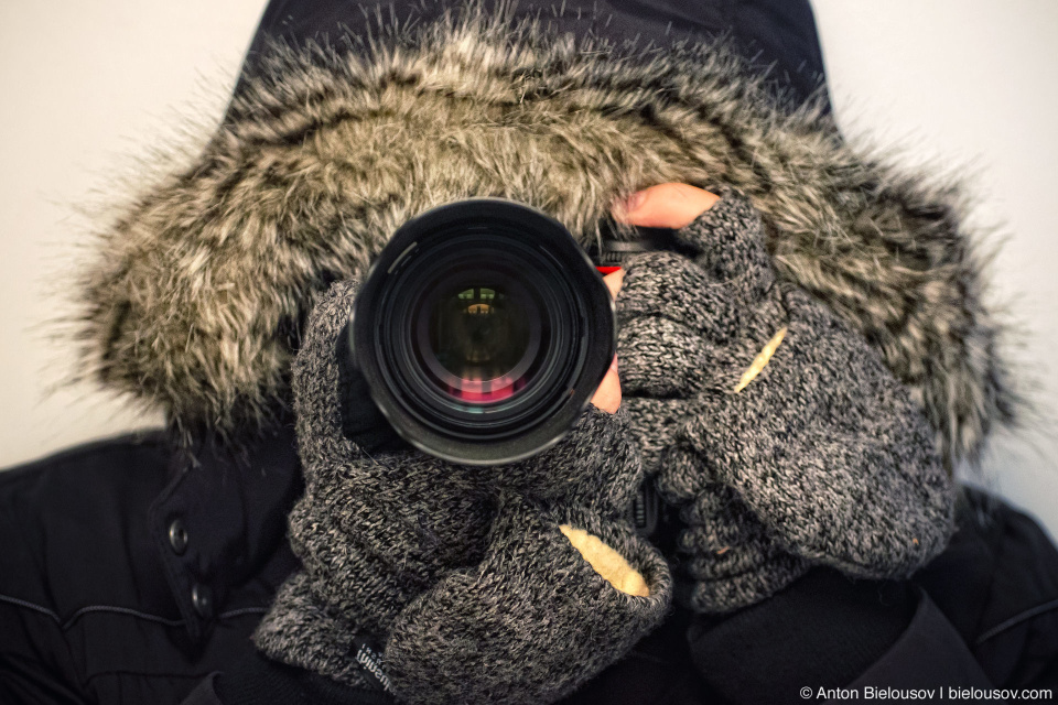 Канадский фотограф зимой Канадский фотограф зимой