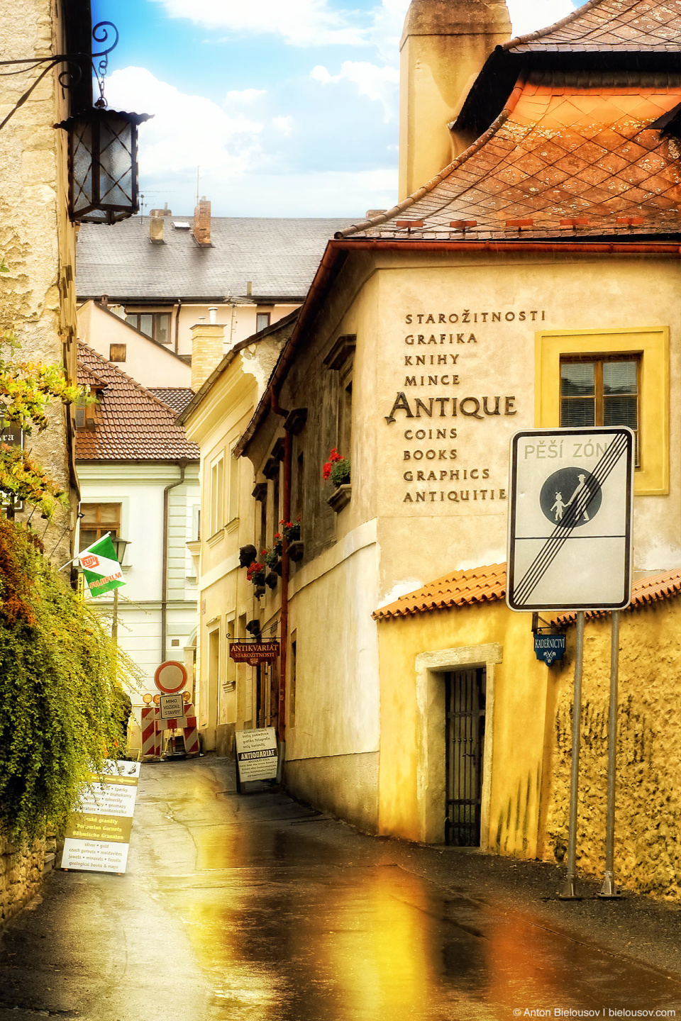 Street in Kutna Hora, Czech Republic