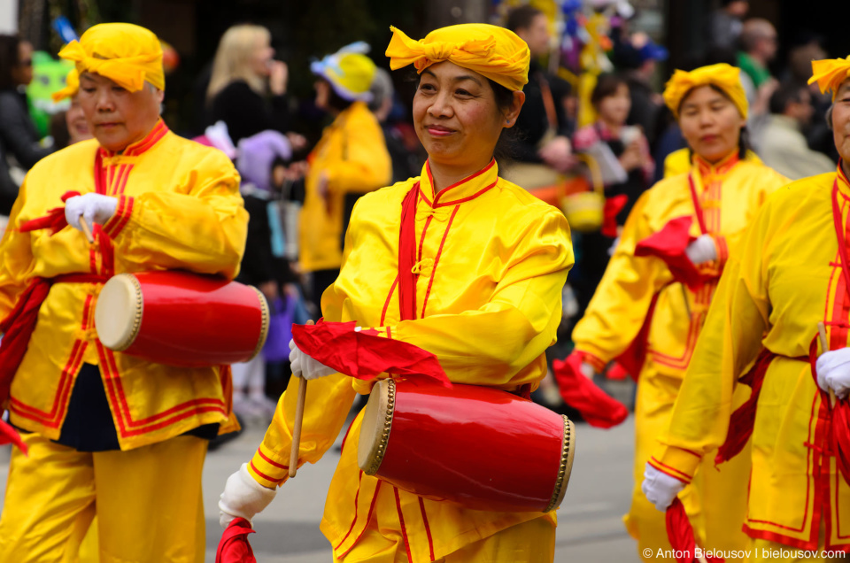 Сhinese band at Easter parade in Toronto