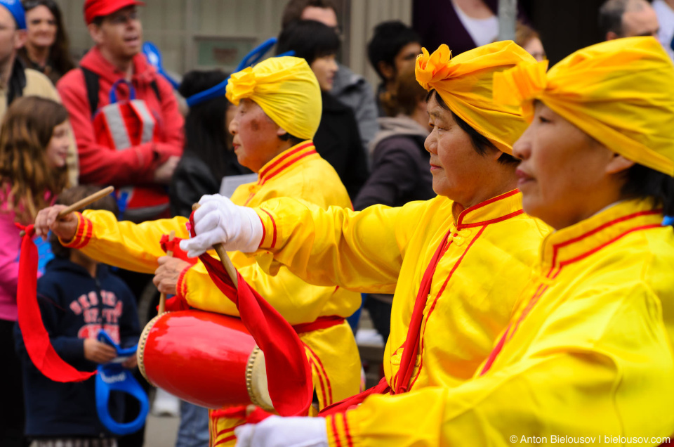 Сhinese band at Easter parade in Toronto