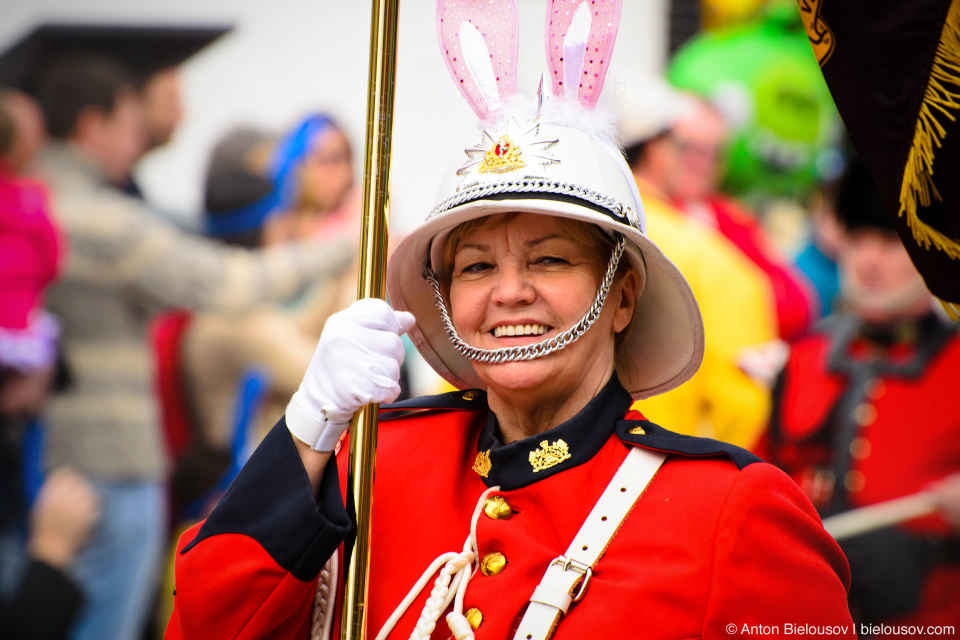 Royal Canadian Corps of Signals at Easter parade in Toronto. April 8, 2012