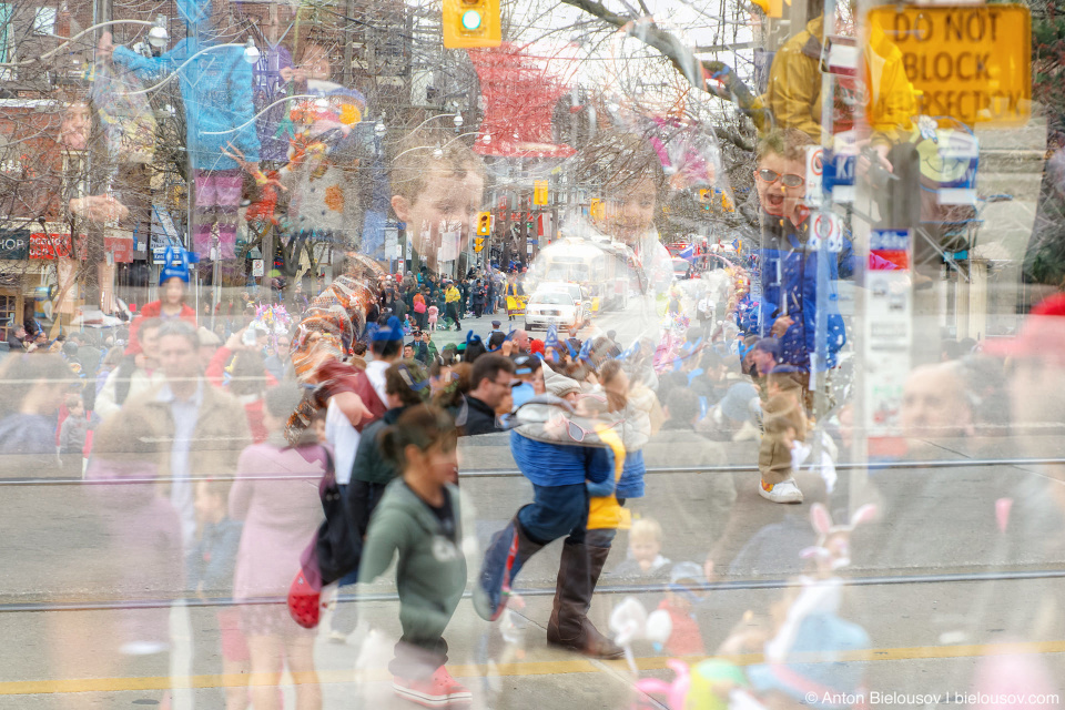 Toronto Easter Parade in Multiple Exposure