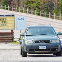 Audi Allroad Quattro at old gas station in Northern Ontario Audi Allroad Quattro at old gas station in Northern Ontario