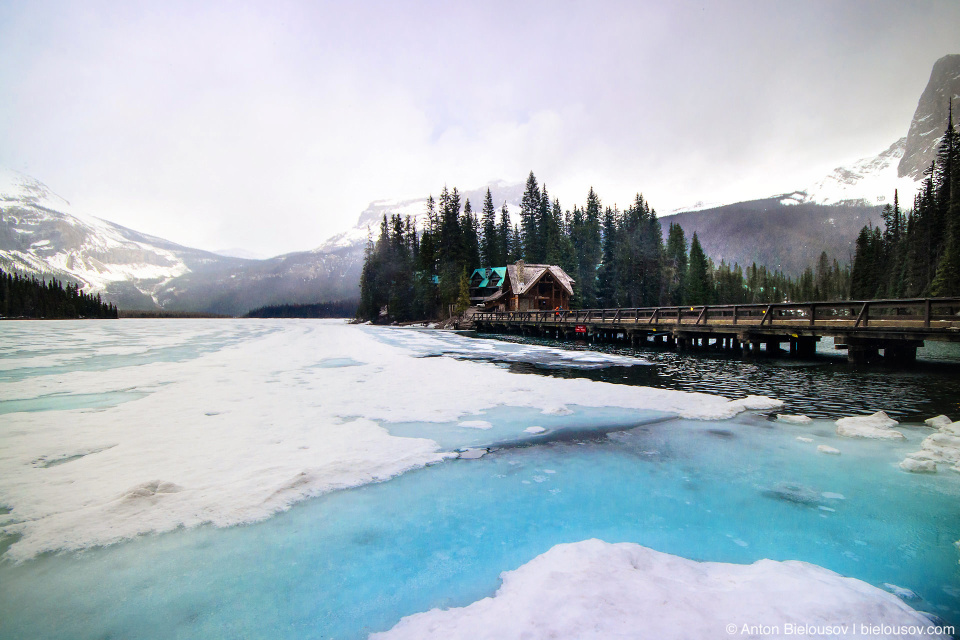 Frozen Emerald Lake