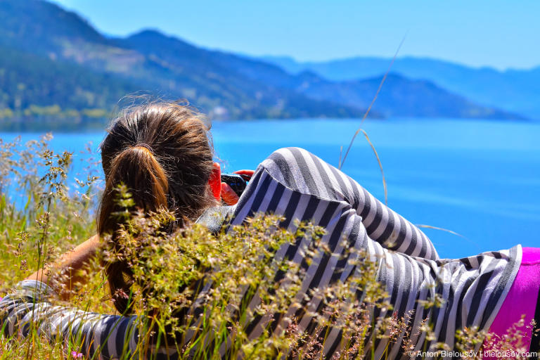 Okanagn Lake, BC girl photographer