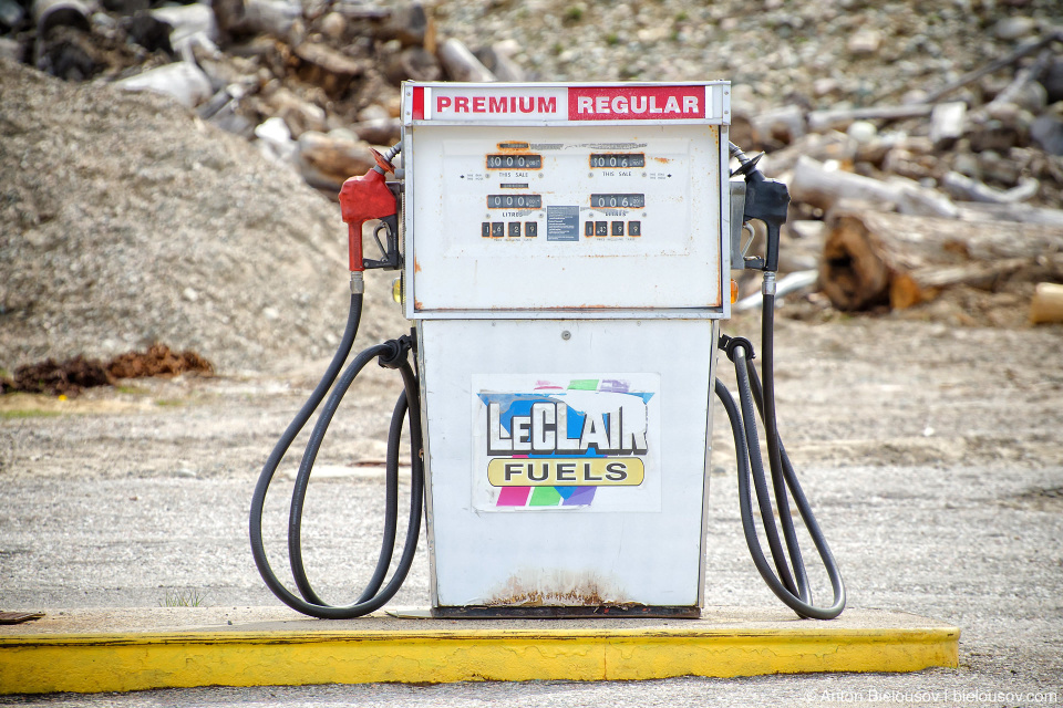 Old gas station on Trans-Canada Highway in Northern Ontario