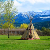 Teepee in British Columbia Teepee in British Columbia
