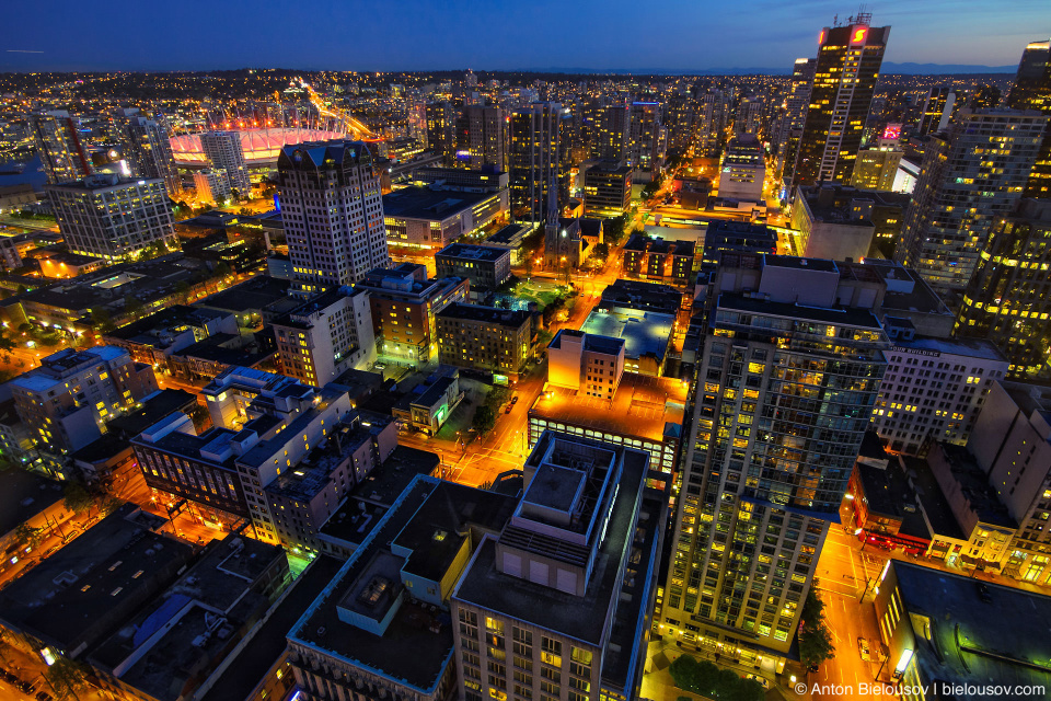 Vancouver at night