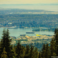 Vancouver, BC view from Grouse Mountain Vancouver, BC view from Grouse Mountain