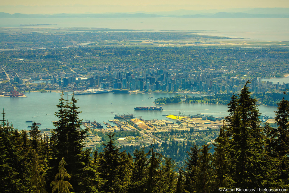 Vancouver, BC view from Grouse Mountain