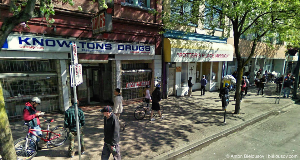 Google Street View — Vancouver methadone clinic at West Hastings