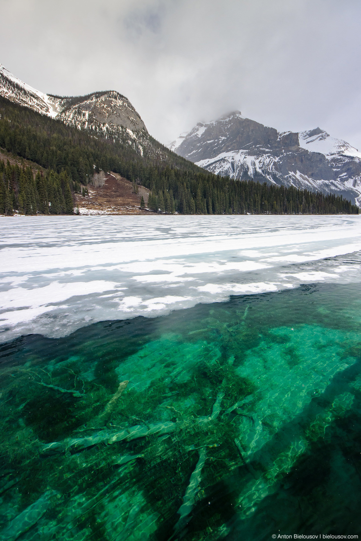 Frozen Emerald Lake — Yoho National Park