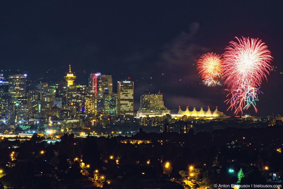 Vancouver Canada Day fireworks (2012)