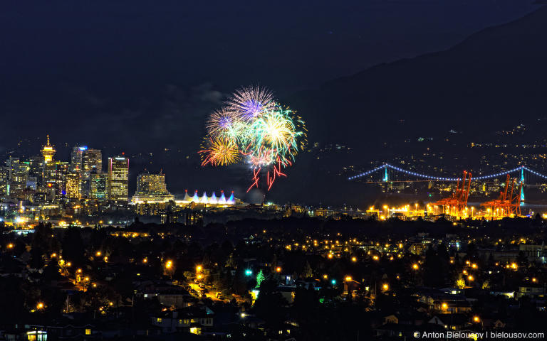 Vancouver Canada Day fireworks (2012)