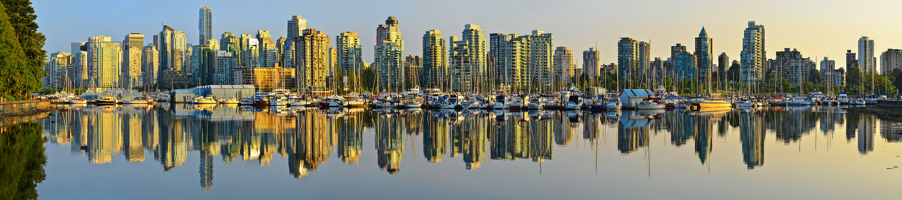 Vancouver downtown West End waveform panorama