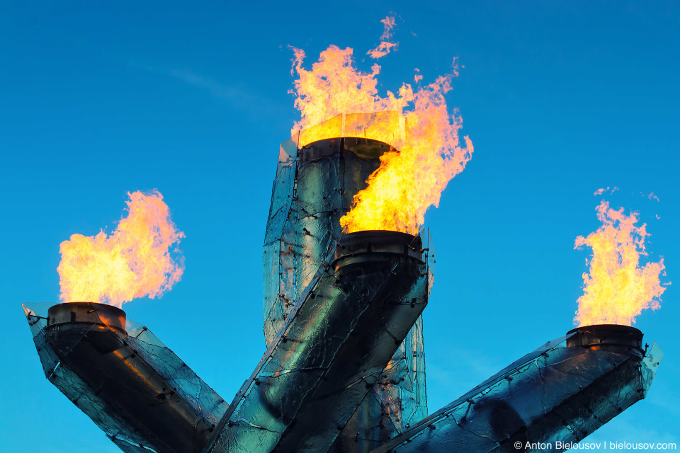 Vancouver Olympic flame cauldron