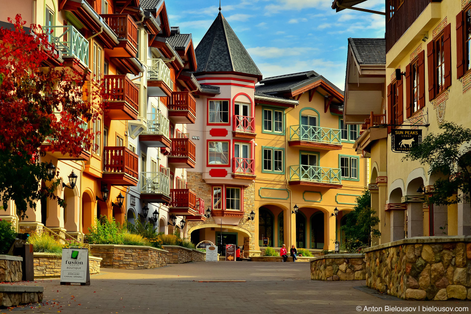 Sun Peaks village downtown