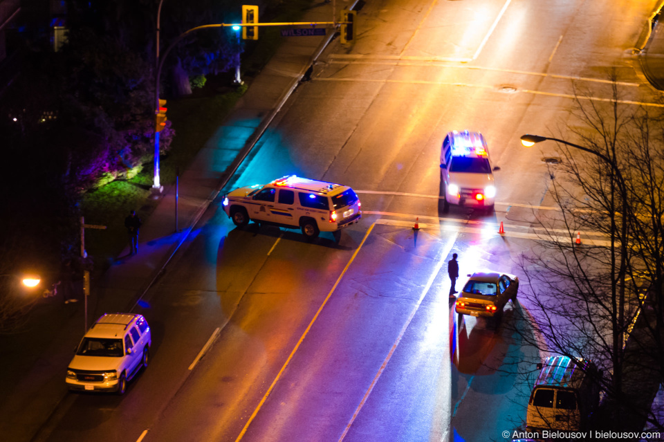 Grange St. was blocked by police