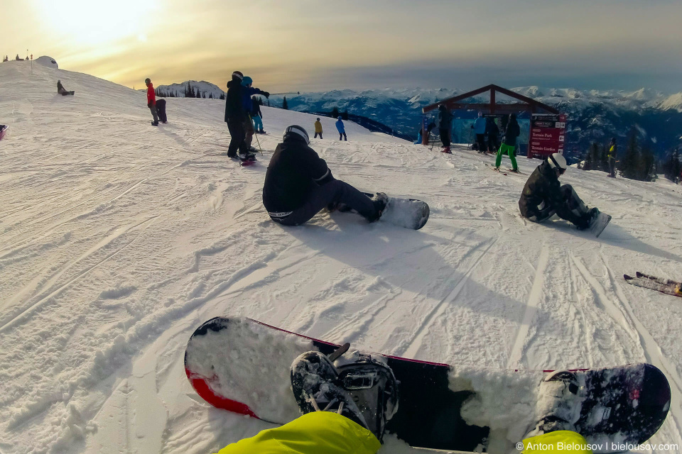 Snowboarding at Whistler