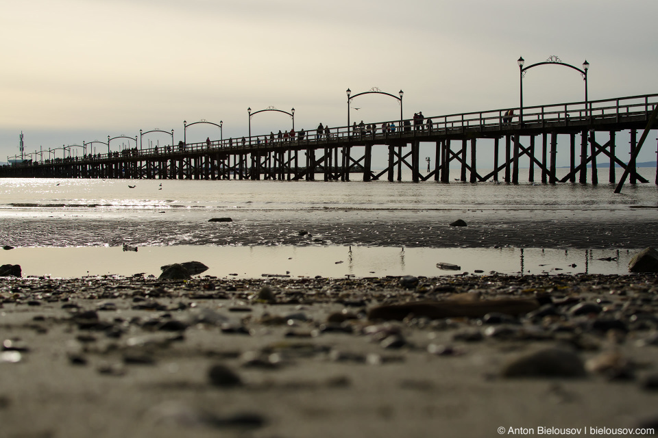 Пирс во время отлива (Whiterock, BC)